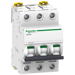 Schneider Electric Acti 9 IC60L MCB, 3P, 4A, 440V AC, 15 kA Breaking Capacity