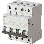 Siemens SENTRON 5SL6 MCB, 3P+N, 300mA Curve C, 400V AC, 72V DC