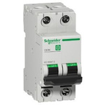 Schneider Electric Multi 9 C60N MCB, 2P, 3A Curve C, 10 kA Breaking Capacity