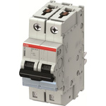 ABB SMISSLINE TP MCB, 2P, 2A Curve C, 440V AC