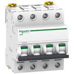 Acti9 A9F76 MCB, 4P, 63A, 440V AC, 250V DC, 6000 A Breaking Capacity