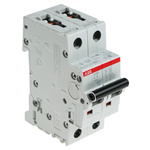 ABB System Pro M Compact S200 MCB, 2P, 4A Curve C, 400V AC, 6 kA Breaking Capacity