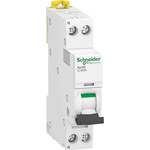 Schneider Electric Acti 9 A9 MCB, 1P, 10A, Type AC, 6 kA Breaking Capacity