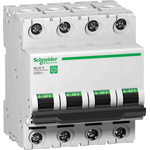 Schneider Electric Multi 9 C60SP MCB, 4P, 20A Curve B, 440V AC, 15 kA Breaking Capacity