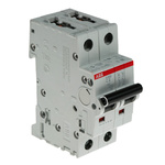ABB System Pro M Compact S200 MCB, 2P, 2A Curve C, 400V AC, 6 kA Breaking Capacity