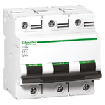 Schneider Electric Acti 9 C120N MCB, 3P, 80A Curve C, 440V AC, 375V DC, 10 kA, 20 kA Breaking Capacity