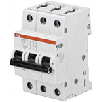 ABB System Pro M Compact S200L MCB, 3P, 16A Curve C, 400V AC, 6 kA Breaking Capacity