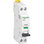 Schneider Electric Acti 9 Acti9 iDT40T MCB, 1P+N, 6A Curve B, 230V AC, 6 kA Breaking Capacity