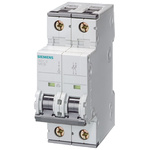 Siemens Sentron 5SY6 MCB, 2P, 2A Curve C, 400V AC, 72V DC, 6 kA Breaking Capacity