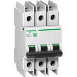 Schneider Electric Multi 9 C60BP MCB, 3P, 1A Curve C, 440V AC, 15 kA Breaking Capacity