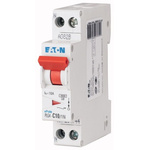 Eaton MCB, 1P+N, 10A Curve C, 230V AC, 4.5 kA Breaking Capacity