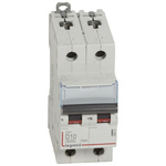 Legrand Circuit Breaker, 2P, 10A Curve D, 400V AC, 10 kA Breaking Capacity