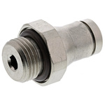 Legris Threaded-to-Tube Pneumatic Fitting, G 1/8 to, Push In 4 mm, LF3600 Series, 20 bar