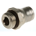 Legris Threaded-to-Tube Pneumatic Fitting, G 1/4 to, Push In 8 mm, LF3600 Series, 30 bar