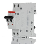ABB System Pro M Compact S200M MCB, 2P, 10A Curve D, 400V AC, 125V DC, 10 kA Breaking Capacity