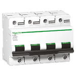 Schneider Electric Acti 9 C120N MCB, 4P, 63A Curve C, 440V AC, 500V DC, 10 kA, 20 kA Breaking Capacity