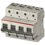 ABB High Performance S800N MCB, 4P, 63A Curve C, 690V AC, 375V DC, 36 kA Breaking Capacity