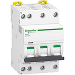 Schneider Electric Acti 9 Acti9 iDT40N MCB, 3P, 32A Curve D, 400V AC, 10 kA Breaking Capacity