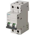 Siemens SENTRON 5SL4 MCB, 2P, 16A Curve B, 400V AC, 72V DC