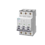 Siemens SENTRON 5SY6 MCB, 3P, 50A Curve C, 400V AC, 72V DC, 5 kA Breaking Capacity
