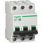 Schneider Electric Multi 9 MCB, 3P, 10A Curve C, 10 kA Breaking Capacity