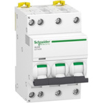 Schneider Electric Acti 9 Acti9 iDT40K MCB, 3P, 25A Curve C, 400V AC