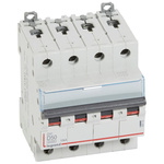 Legrand DX3 Circuit Breaker, 4P, 50A Curve D, 400V AC, 10 kA Breaking Capacity