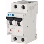 Eaton xEffect MCB, 2P, 25A Curve C, 240 → 415V AC, 60V DC, 10 kA Breaking Capacity
