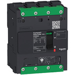 Schneider Electric, Compact MCCB 4P 100A, Breaking Capacity 20 kA, DIN Rail Mount