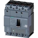 Siemens, SENTRON MCCB 4P 16A, Breaking Capacity 55 kA, Fixed Mount