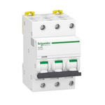 Schneider Electric Acti 9 Acti9 iDT40T MCB, 3P, 6A Curve D, 400V AC