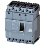 Siemens, SENTRON MCCB 4P 25A, Breaking Capacity 36 kA, Fixed Mount