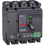 Schneider Electric, NSX MCCB 4P 140A, Breaking Capacity 36 kA, Fixed Mount