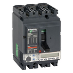 Schneider Electric, ComPact MCCB Molded Case Circuit Breaker 3P 100A, Fixed Mount