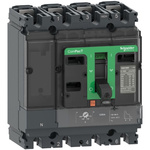 Schneider Electric, ComPacT MCCB 4P 80A, Fixed Mount