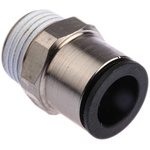 Legris Threaded-to-Tube Pneumatic Fitting, R 1/2 to, Push In 14 mm, LF3000 Series, 20 bar