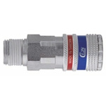 CEJN Pneumatic Quick Connect Coupling Brass, Steel 1/4 in Threaded