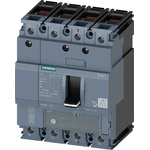 Siemens, SENTRON MCCB 4P 125A, Breaking Capacity 70 kA, Fixed Mount