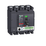 Schneider Electric, NSX MCCB 4P 100A, Breaking Capacity 36 kA, Fixed Mount