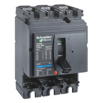 Schneider Electric, ComPact MCCB Molded Case Circuit Breaker 3P 100A, Fixed Mount