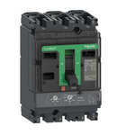 Schneider Electric, ComPacT New Generation MCCB 3P 80A, Fixed Mount
