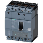 Siemens, SENTRON MCCB 4P 125A, Breaking Capacity 55 kA, Fixed Mount