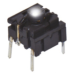 IP67 Cap Tactile Switch, Single Pole Single Throw (SPST) 50 mA @ 24 V dc