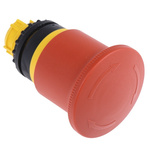 Eaton Mushroom Red Emergency Stop Push Button - Latching, M22 Series, 22mm Cutout, Round