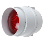 Werma BWM 890 Series Red Steady Beacon, 12 → 230 V ac/dc, Base Mount, Incandescent Bulb, IP65