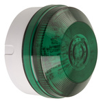 Moflash LED195 Series Green Multiple Effect Beacon, 8 → 20 V ac/dc, Surface Mount, Wall Mount, LED Bulb, IP65
