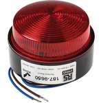 RS PRO Red Flashing Beacon, 115 → 230 V ac, Stud Mount, Surface Mount, Xenon Bulb, IP67