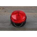RS PRO Red Flashing Beacon, 10 → 100 V dc, 20 → 72 V ac, Stud Mount, Surface Mount, Xenon Bulb, IP67