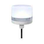RS PRO White Steady Beacon, 24 Vdc, Screw Mount, LED Bulb, IP66