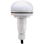 RS PRO White Multiple Effect Beacon, 12 → 24 V, Panel Mount, LED Bulb, IP66